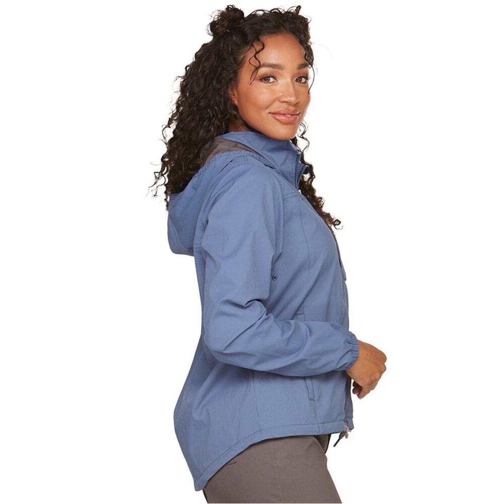 Blue Gorpcore Lightweight Windbreaker Jacket Hooded Hiking Outdoor L - Picture 2 of 16